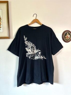 Black Arizona Desert 100% Cotton Graphic Tee